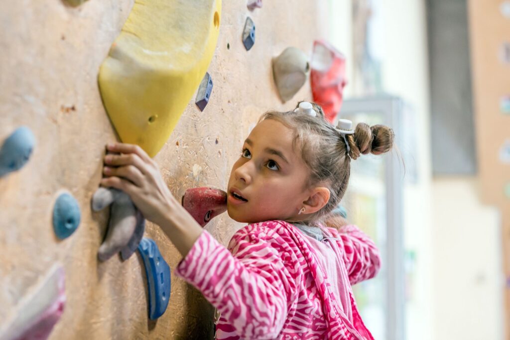 climbing wall installation in Dubai